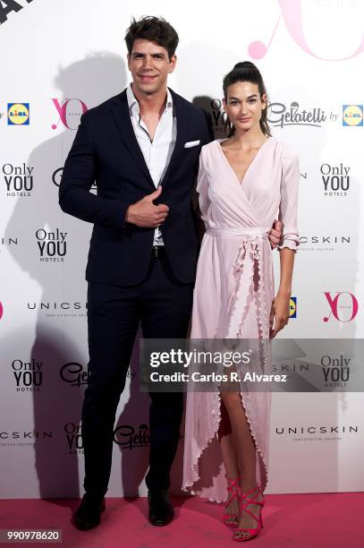 Diego Matamoros and Estela Grande attend the 'Yo Dona' party at Only You Hotel Atocha on July 3, 2018 in Madrid, Spain.