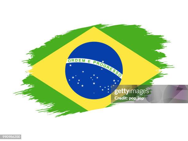 1 015点のブラジル国旗イラスト素材 Getty Images