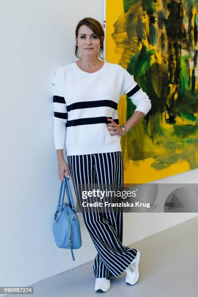 Anja Kling at the Laurel Collection Presentation during the Berlin Fashion Week Spring/Summer 2019 at Kunstlager Haas on July 3, 2018 in Berlin,...