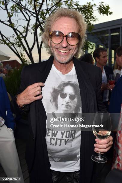 Entertainer Thomas Gottschalk attends the summer party at Hotel Bayerischer Hof on July 3, 2018 in Munich, Germany.