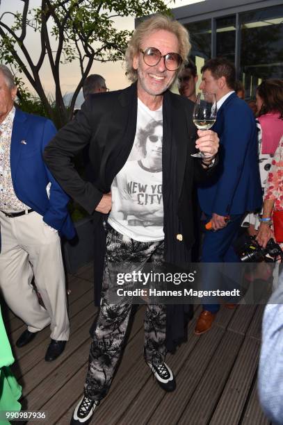 Entertainer Thomas Gottschalk attends the summer party at Hotel Bayerischer Hof on July 3, 2018 in Munich, Germany.