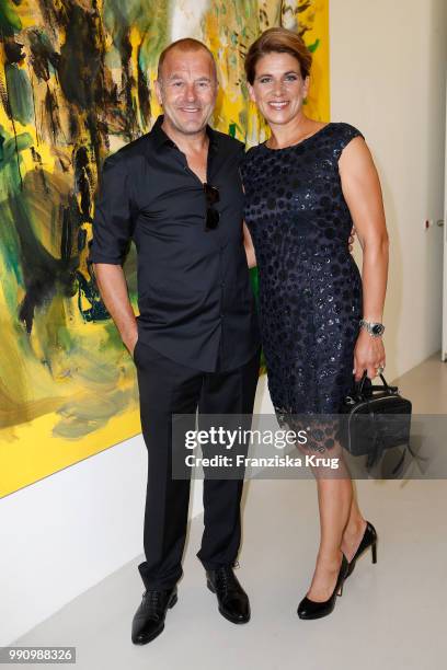 Heino Ferch and Marie-Jeanette Ferch at the Laurel Collection Presentation during the Berlin Fashion Week Spring/Summer 2019 at Kunstlager Haas on...