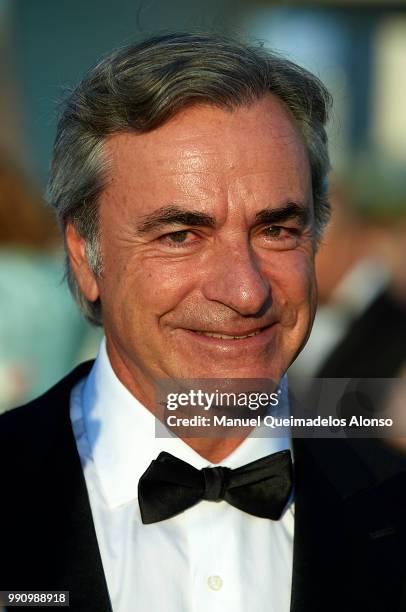 Carlos Sainz attends Arts, Sciences and Sports Telva Awards 2018 at Palau de Les Arts Reina Sofia on July 3, 2018 in Valencia, Spain.