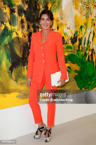 Alice Krueger at the Laurel Collection Presentation during the Berlin Fashion Week Spring/Summer 2019 at Kunstlager Haas on July 3, 2018 in Berlin,...