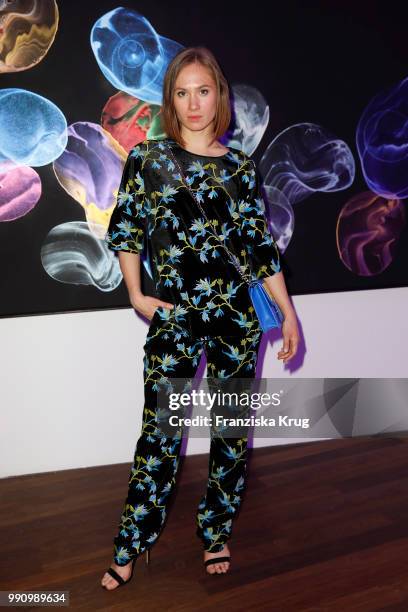 Alina Levshin at the Laurel Collection Presentation during the Berlin Fashion Week Spring/Summer 2019 at Kunstlager Haas on July 3, 2018 in Berlin,...