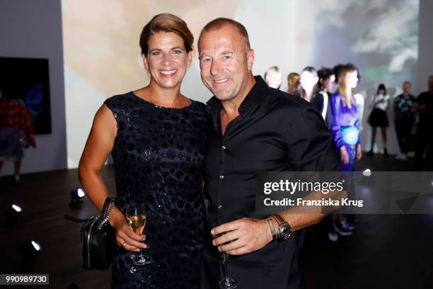 Heino Ferch and Marie-Jeanette Ferch at the Laurel Collection Presentation during the Berlin Fashion Week Spring/Summer 2019 at Kunstlager Haas on...