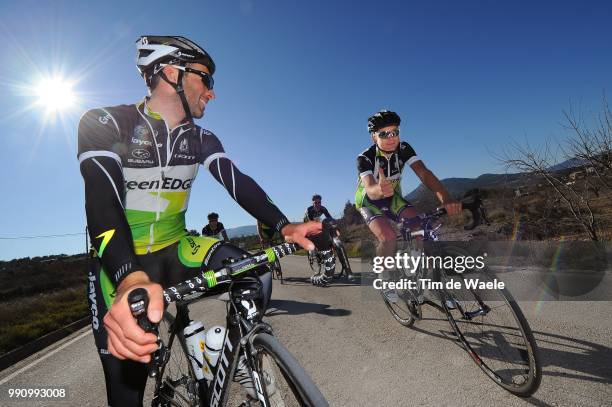 Training Team Green Edge 2012Michael Albasini / Christian Meier / Entrainement, Equipe Ploeg /Tim De Waele