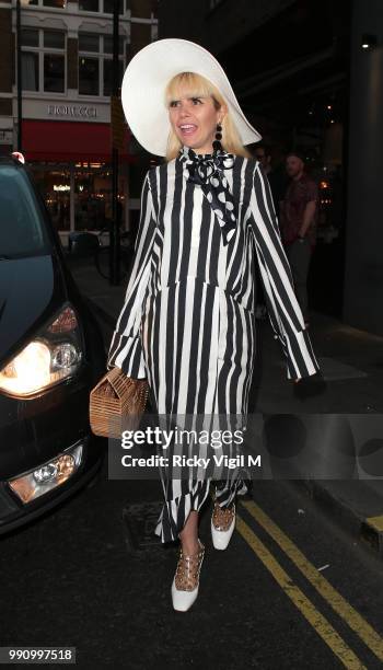 Paloma Faith seen attending HENI Gallery x adidas: #prouder - private view on July 3, 2018 in London, England.