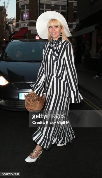 Paloma Faith seen attending HENI Gallery x adidas: #prouder - private view on July 3, 2018 in London, England.