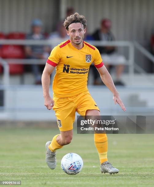 Joe Iaciofano of Northampton Town in action during a Pre-Season Friendly match between Sileby Rangers and Northampton Town at Fernie Fields on July...