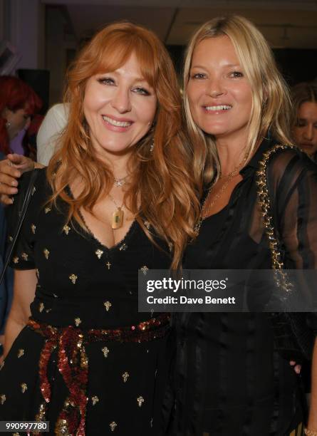 Charlotte Tilbury and Kate Moss attend adidas 'Prouder': A Fat Tony Project in aid of the Albert Kennedy Trust, supporting LGBT youth, at Heni...