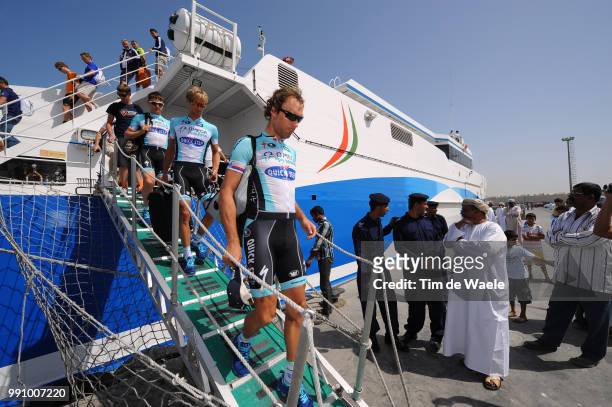 Tour Of Oman 2012, Stage 2Frantisek Rabon / Peter Velits / Illustration Illustratie, Boat Bateau Boot Transfert, Sur - Wadi Dayqah Dam / Ronde, Rit...