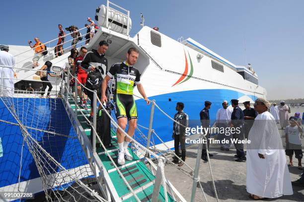 Tour Of Oman 2012, Stage 2Matthew Goss / Illustration Illustratie, Boat Bateau Boot Transfert, Sur - Wadi Dayqah Dam / Ronde, Rit Etape /Tim De Waele