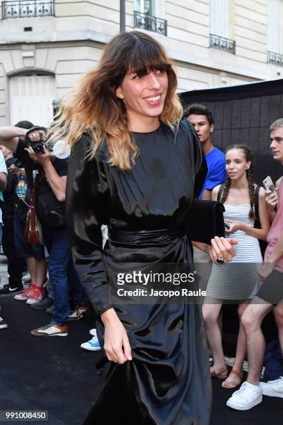 Lou Doillon arrives at the 'Vogue Foundation Dinner 2018' at Palais Galleria on July 3, 2018 in Paris, France.