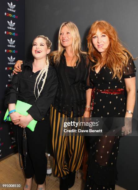 Kelly Osbourne, Kate Moss and Charlotte Tilbury attend adidas 'Prouder': A Fat Tony Project in aid of the Albert Kennedy Trust, supporting LGBT...