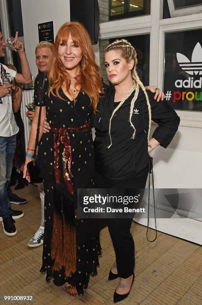 Charlotte Tilbury and KellyKelly Osbourne attend adidas 'Prouder': A Fat Tony Project in aid of the Albert Kennedy Trust, supporting LGBT youth, at...