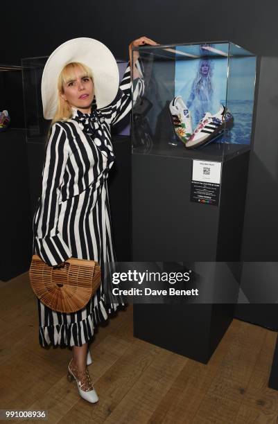 Paloma Faith attends adidas 'Prouder': A Fat Tony Project in aid of the Albert Kennedy Trust, supporting LGBT youth, at Heni Gallery Soho on July 3,...