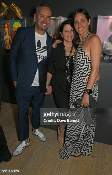 Fat Tony, Sadie Frost and Rosemary Ferguson attend adidas 'Prouder': A Fat Tony Project in aid of the Albert Kennedy Trust, supporting LGBT youth, at...