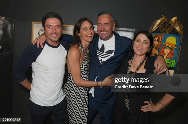 Darren Strowger, Rosemary Ferguson, Fat Tony and Sadie Frost attend adidas 'Prouder': A Fat Tony Project in aid of the Albert Kennedy Trust,...