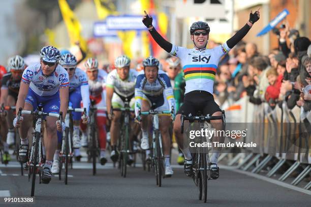 65Th Kuurne - Brussel - Kuurne 2012Arrival Sprint, Mark Cavendish / Yauheni Hutarovich / Kenny Van Hummel / Kuurne - Kuurne / Kbk /Tim De Waele