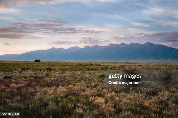 sangre de cristos - sunset - sangre stock pictures, royalty-free photos & images