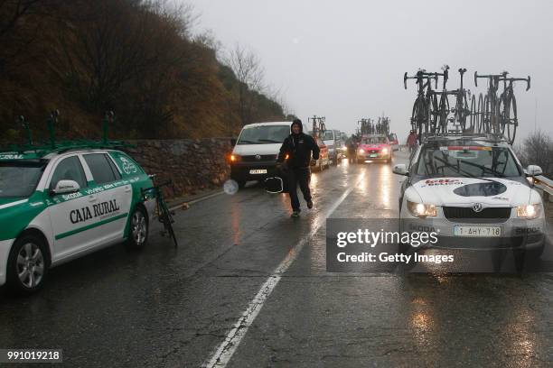 Volta A Catalunya 2012, Stage 3Illustration Illustratie, Rain Pluie Regen, Team Cars Voiture Auto, Lotto Belisol / La Vall Den Bas - Port Del Canto...