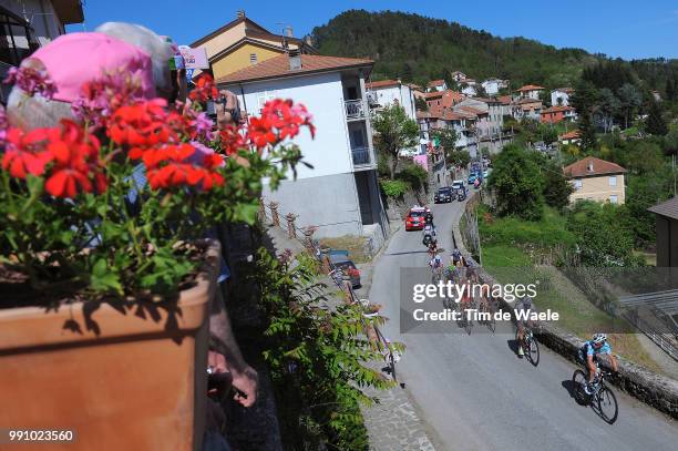 95Th Tour Of Italy 2012, Stage 12 Illustration Illustratie, Valico La Mola / Carro City Ville Stad, Peleton Peloton, Landscape Paysage Landschap,...