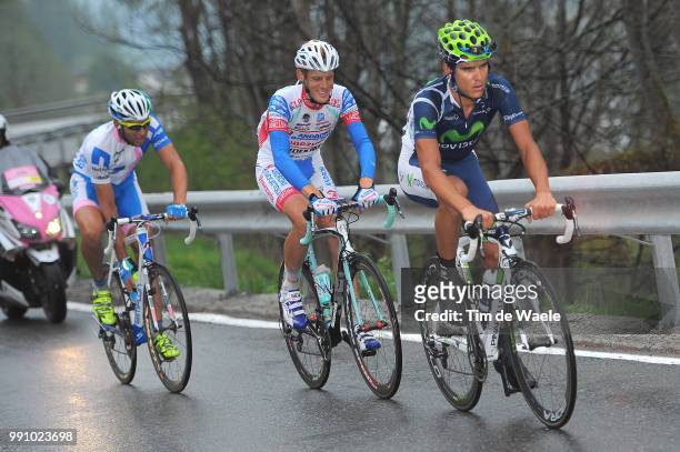 95Th Tour Of Italy 2012, Stage 14 Andrey Amador Bikkazakova / Alessandro De Marchi / Jan Barta / Cherasco - Cervinia / Giro Italia Italie, Ronde Rit...