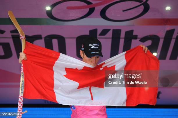 95Th Tour Of Italy 2012, Stage 21 Podium, Ryder Hesjedal Pink Jersey, Canada Flag Drapeau Vlag, Celebration Joie Vreugde /Milano - Milano / Time...