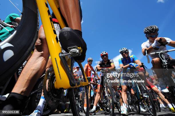 99Th Tour De France 2012, Stage 7 Illustration Illustratie, Pedals Pedaal Speedplay, Fabian Cancellara Yellow Jersey, Tomblaine - La Planche Des...