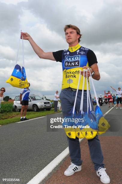 99Th Tour De France 2012, Stage 5 Peter De Coninck Soigneur Verzorger Kine, Ravitaillement Bevoorrading Team Saxo Bank Tinkoff Bank / Rouen -...