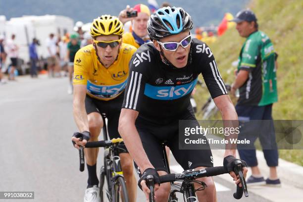 99Th Tour De France 2012, Stage 17 Christopher Froome / Bradley Wiggins Yellow Jersey, Bagneres-De-Luchon - Peyragudes / Ronde Van Frankrijk Tdf, Rit...
