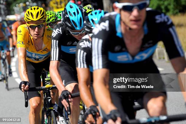 99Th Tour De France 2012, Stage 16Team Sky / Bradley Wiggins Yellow Jersey, Pau - Bagneres-De-Luchon / Ronde Van Frankrijk Tdf, Rit Stage /Tim De...