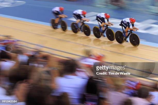 Londen Olympics, Track Cycling: Men Team Pursuit Geraint Thomas / Edward Clancy / Steven Burke / Peter Kennaugh / Team Great Britain / Poursuite Par...