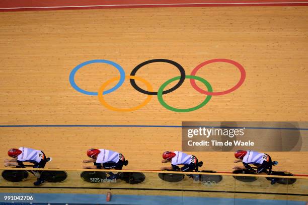 Londen Olympics, Track Cycling: Men Team Pursuitedward Clancy Geraint Thomas Steven Burke Peter Kennaugh Gold Medal Team Great Britain / Poursuite...