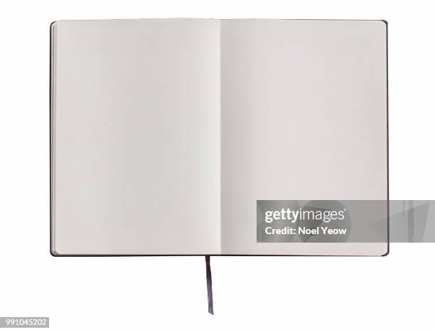 sketchbook blank - white book foto e immagini stock