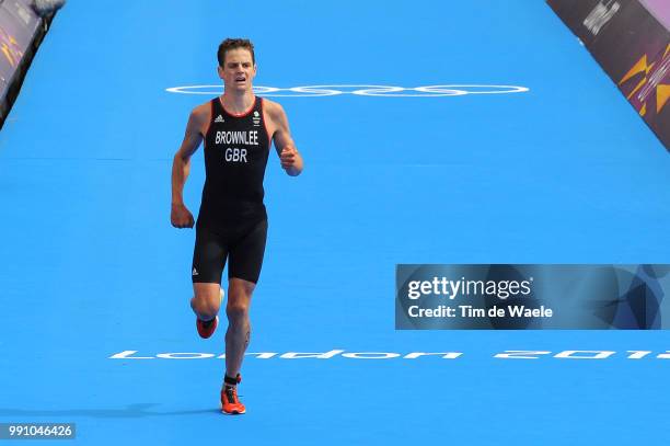 Londen Olympics, Triathlon : Men Jonathan Brownlee / Hyde Park, Hommes Mannen, London Olympic Games Jeux Olympique Londres Olympische Spelen Londen,...