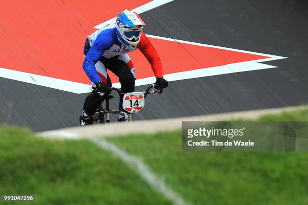 Londen Olympics, Bmx Cycling : Men Quentin Caleyron / Seeding Run Bmx Track Piste, Hommes Mannen, London Olympic Games Jeux Olympique Londres...