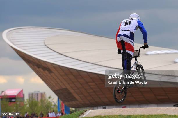 Londen Olympics, Bmx Cycling : Men Quentin Caleyron / Seeding Run Bmx Track Piste, Hommes Mannen, London Olympic Games Jeux Olympique Londres...