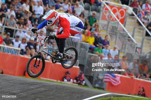 Londen Olympics, Bmx Cycling : Men Quentin Caleyron / Seeding Run Bmx Track Piste, Hommes Mannen, London Olympic Games Jeux Olympique Londres...