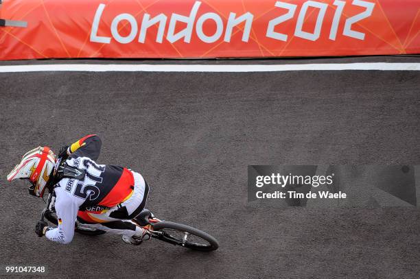 Londen Olympics, Bmx Cycling : Men Luis Brethauer / Seeding Run Bmx Track Piste, Hommes Mannen, London Olympic Games Jeux Olympique Londres...