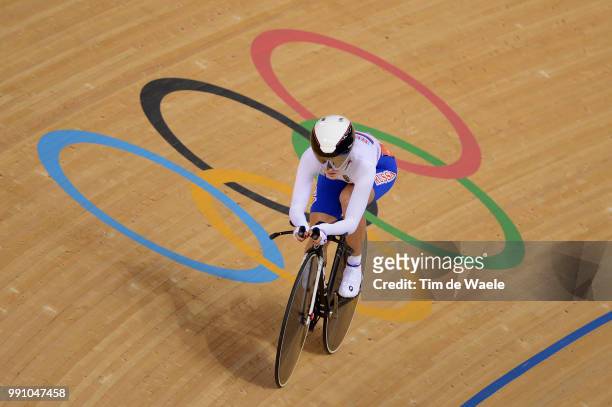 Londen Olympics, Track Cycling: Women Omnium Evgeniya Romanyuta / Velodrome, Femmes Vrouwen, London Olympic Games Jeux Olympique Londres Olympische...