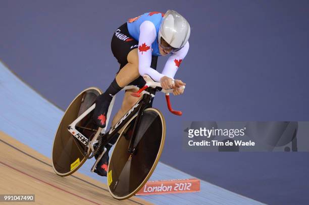 Londen Olympics, Track Cycling: Women Omnium Tara Whitten / Velodrome, Femmes Vrouwen, London Olympic Games Jeux Olympique Londres Olympische Spelen...