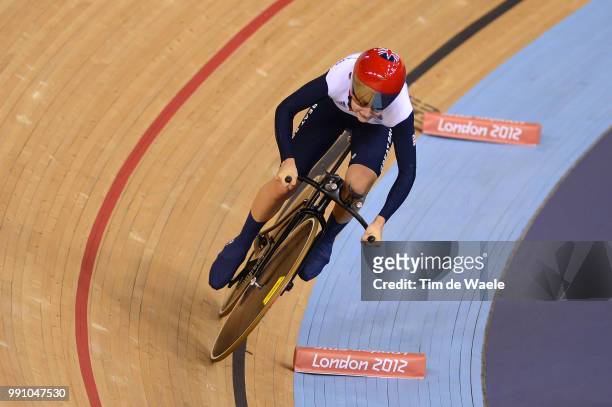 Londen Olympics, Track Cycling: Women Omnium Laura Trott / Velodrome, Femmes Vrouwen, London Olympic Games Jeux Olympique Londres Olympische Spelen...