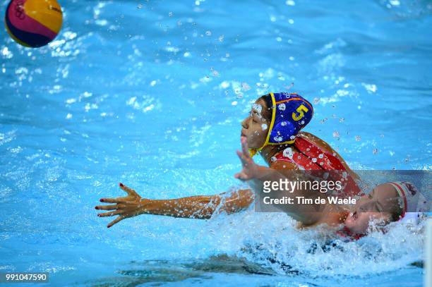 Londen Olympics, Water Polo: Final Women Matilde Ortiz Reyes / Heater Petri / United States - Spain / Finale Femmes Vrouwen, Arena, London Olympic...