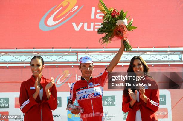 67Th Tour Of Spain 2012, Stage 6 Podium, Joaquim Rodriguez Celebration Joie Vreugde, Tarazona - Jaca / Vuelta Tour Espagne Ronde Van Spanje, Etape...