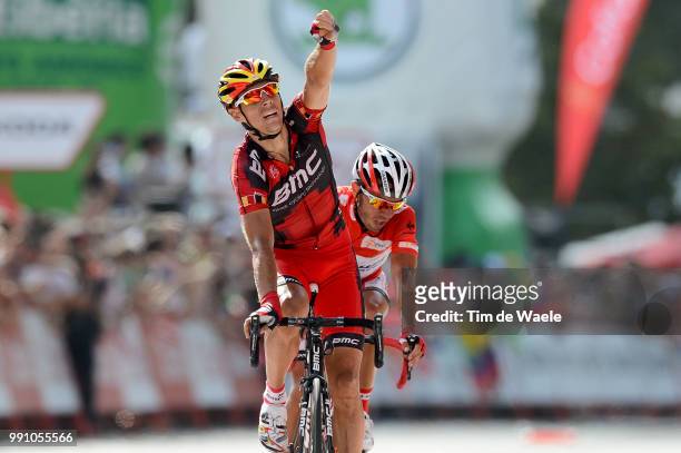 67Th Tour Of Spain 2012, Stage 9 Arrival, Philippe Gilbert Celebration Joie Vreugde, Joaquin Rodriguez Red Jersey /Andorra - Barcelona / Vuelta Tour...