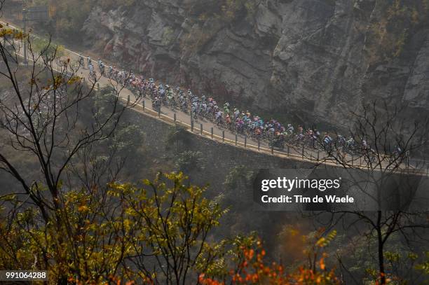 2Nd Tour Of Beijing 2012, Stage 3 Illustration Illustratie, Gao Ya Kou / Mountain Montagne Bergen, Peleton Peloton, Landscape Paysage Landschap,...