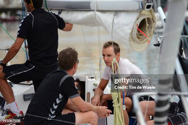 Team Saxo Bank Tinkoff, Team Building Camp 2013 Karsten Kroon Sailing Voile Zeilen Boat Bateau Boot, Gran Canaria - Anfi Group, Team Building Season...