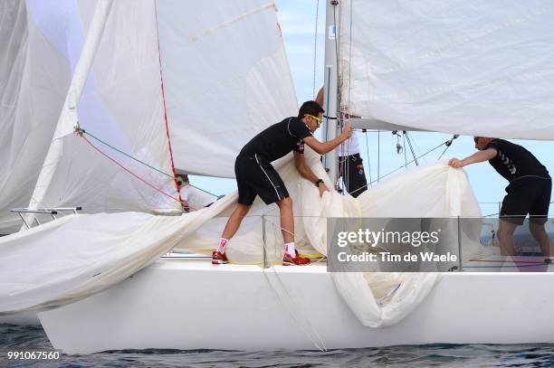 Team Saxo Bank Tinkoff, Team Building Camp 2013 Alberto Contador Sailing Voile Zeilen Boat Bateau Boot, Gran Canaria - Anfi Group, Team Building...